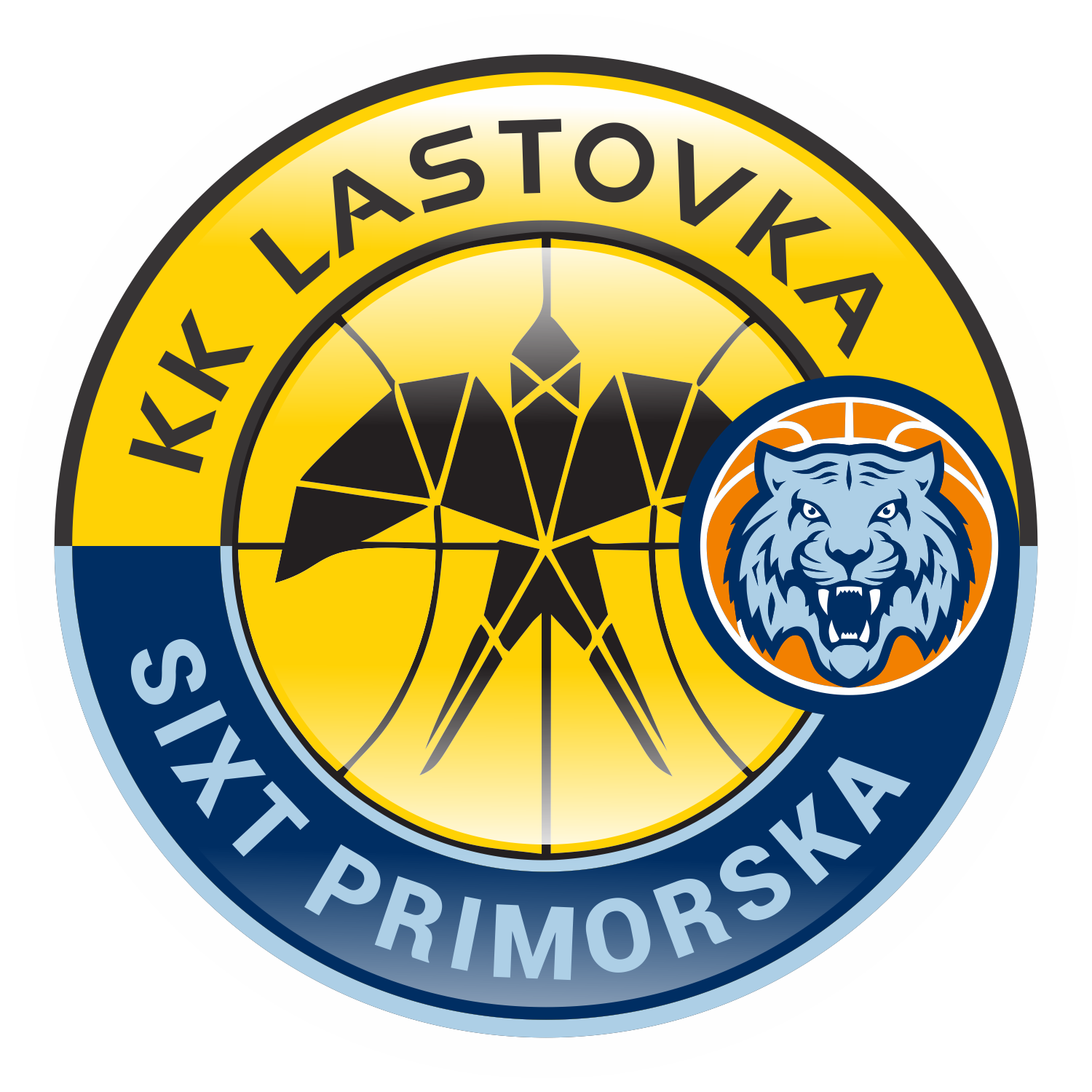 Hibridni logo Lastovka KK Primorska